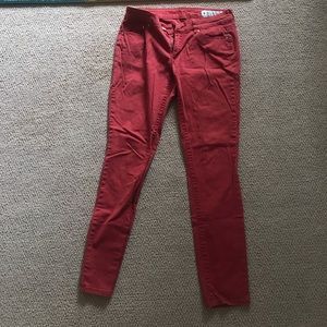 Red jeans